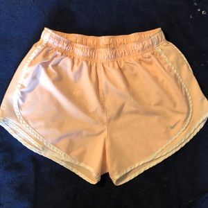 Peach Nike Dri-fit women’s shorts size M